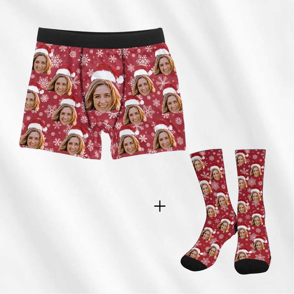 personalized christmas boxers