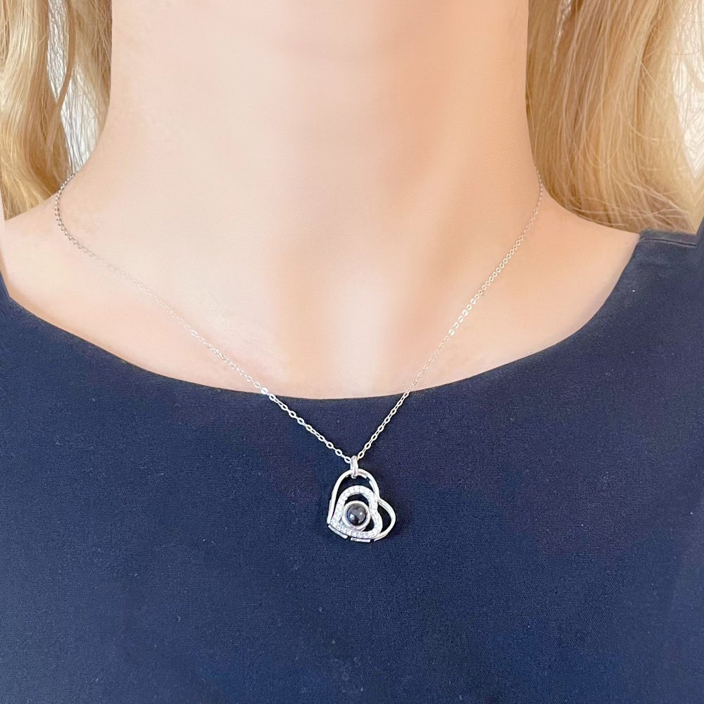 necklace with picture inside