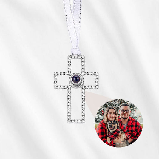 Custom Photo Projection Ornament Cross