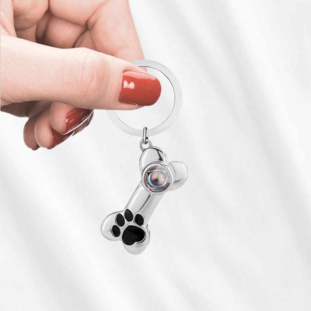 Pet Photo Projection Keyring 