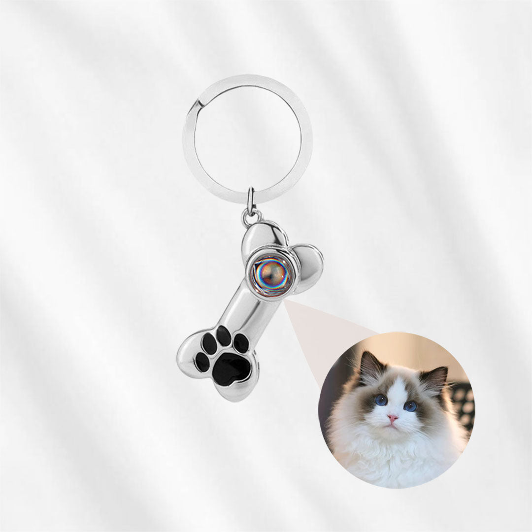 Pet Photo Projection Keyring 