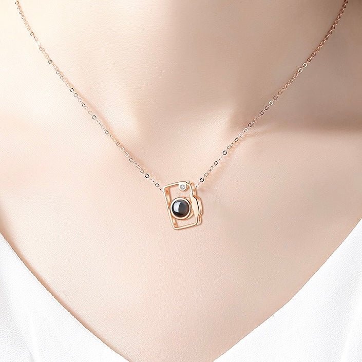 Bubble Photo Projection Necklace Memorial Photo Necklace Photo Pendant  Personalised Photo Jewelry Trendy Gift Projection Necklace - Etsy